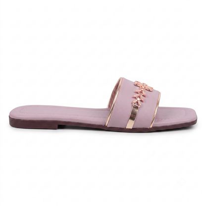 Azure Bloom Casual Slides (Soft Mauve Pink)