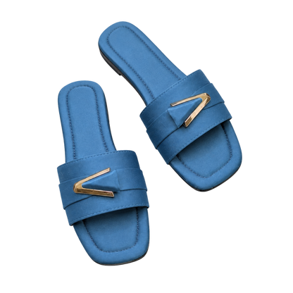 Aurelia Satin Slides