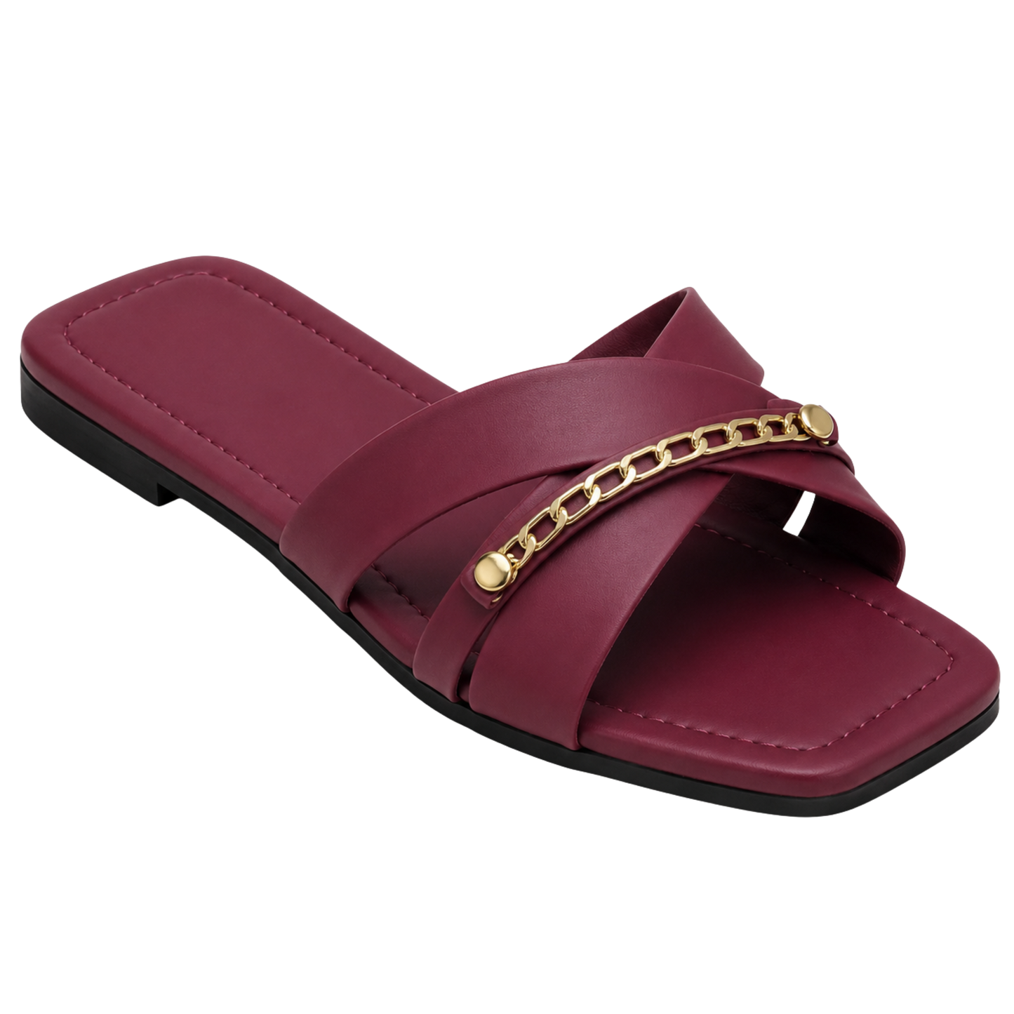 Cross Strap Open-Toe
