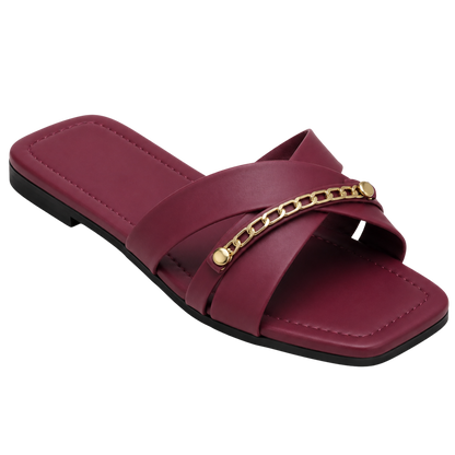 Cross Strap Open-Toe