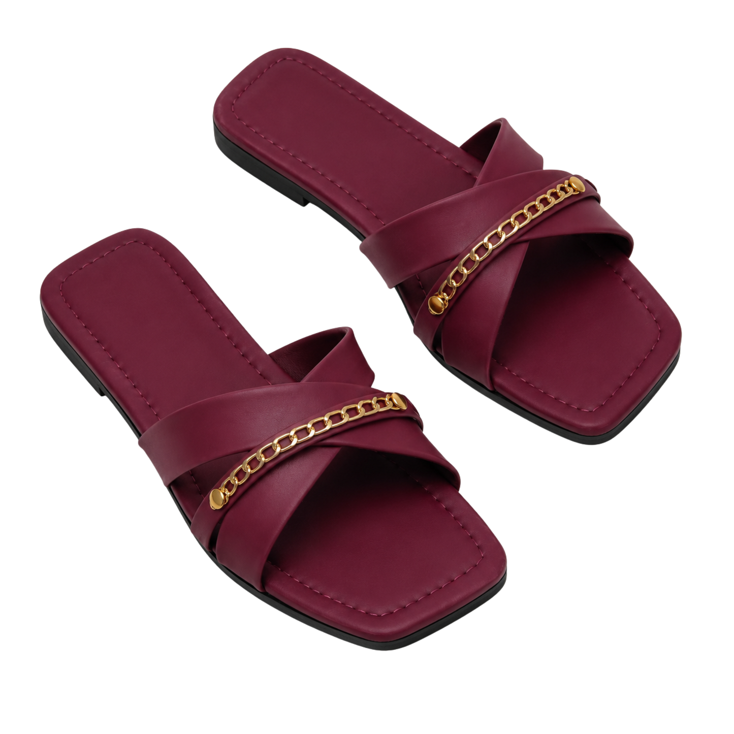 Cross Strap Open-Toe