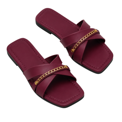 Cross Strap Open-Toe