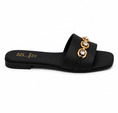 Crystal Luxe Comfort Slides