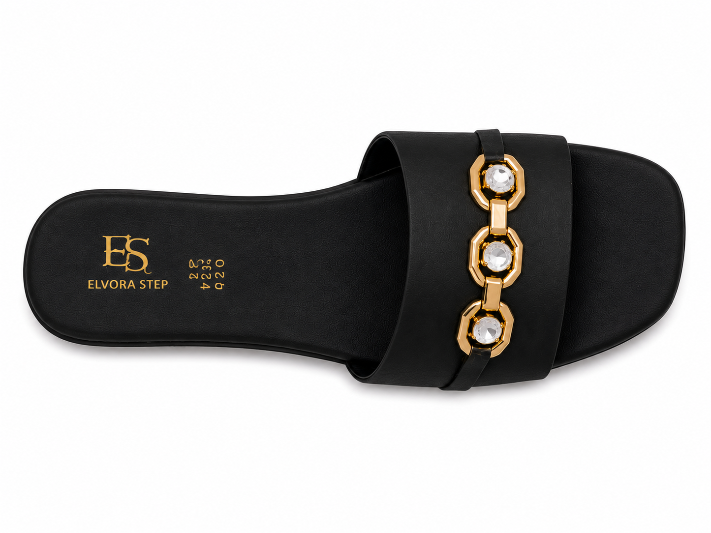 Crystal Luxe Comfort Slides