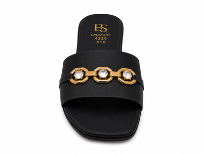 Crystal Luxe Comfort Slides