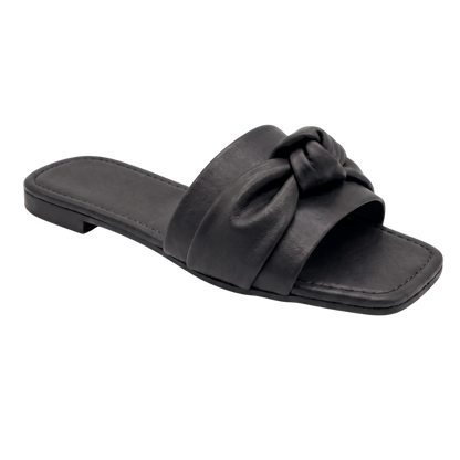 Toe Flat Slipper (Black)
