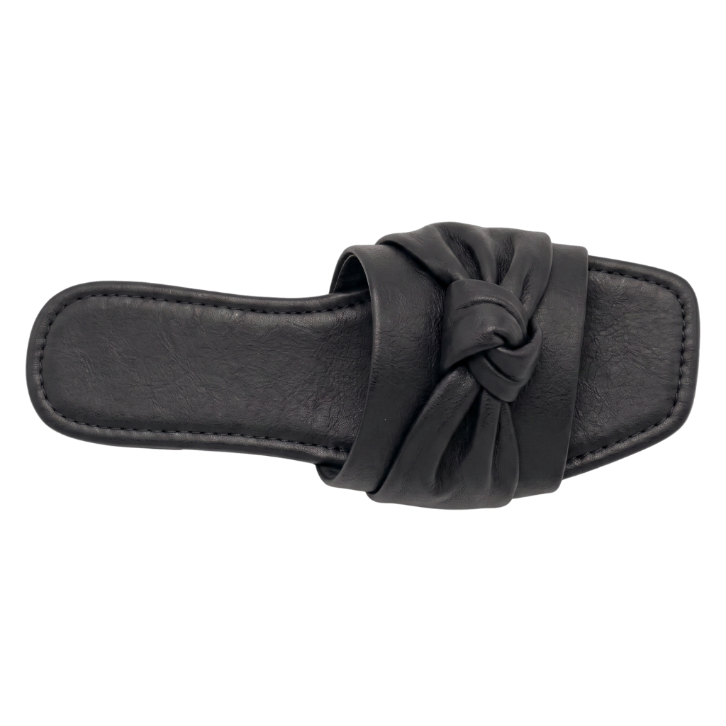 Toe Flat Slipper (Black)