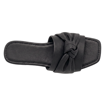 Toe Flat Slipper (Black)